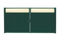 Ворота расп Estet Plus 2,0х3,6 GrandLine ГрандЛайн (RAL 6005/1014)