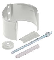 Кронштейн трубы на кирпич GL PU 125/90 мм металлич