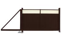 Ворота откат Эстет Плюс 2,0х3,5 RAL 8017/1014, зак