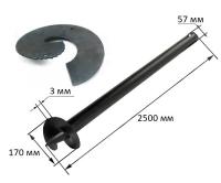 Свая винтовая сварная 57/2500 (Оцинкованный)