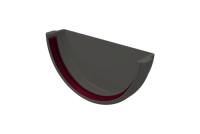 Заглушка желоба GL PU 125/90 мм металлическая (RAL 7024)