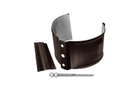 Хомут труб метал. на кам GL Клас-ка 120/90мм ПВХ