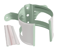 Кронштейн трубы на дерево GL PE 125/90 мм металлич